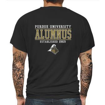 Purdue University Alumnus Mens Back Print T-shirt | Favorety