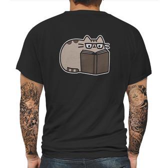 Pusheen The Cat Reading Juniors Mens Back Print T-shirt | Favorety AU