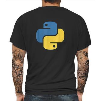 Python Logo For Developers Mens Back Print T-shirt | Favorety CA