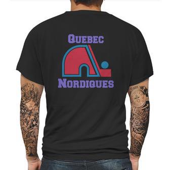 Quebec Nordiques Mens Back Print T-shirt | Favorety