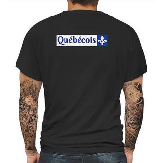 Quebecois Canadien Quebecker Canadian Quebec Flag Mens Back Print T-shirt | Favorety AU