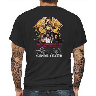 Queen 50Th Anniversary 1970 2020 Signature Mens Back Print T-shirt | Favorety CA