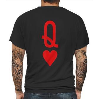 Queen Of Hearts Mens Back Print T-shirt | Favorety DE