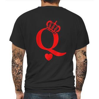 Queen Of Hearts King Of Hearts Mens Back Print T-shirt | Favorety UK