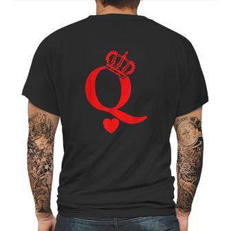 Queen Of Hearts King Of Hearts Playing Cards Deck Of Cards Mens Back Print T-shirt | Favorety AU