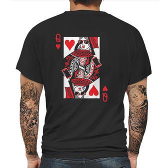 Queen Of Hearts Vintage Valentine Day Mens Back Print T-shirt | Favorety AU