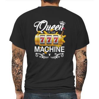 Queen Of The Slot Machine Mens Back Print T-shirt | Favorety AU