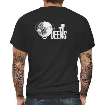 Queens Unisphere New York Mens Back Print T-shirt | Favorety UK