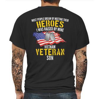 Raised By My Hero Proud Vietnam Veterans Son Mens Back Print T-shirt | Favorety AU