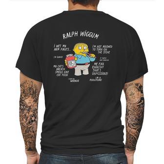 Ralph Wiggum Mens Back Print T-shirt | Favorety AU