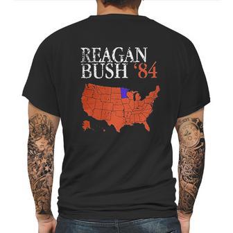 Reagan Bush 84 Vintage Distressed Style Mens Back Print T-shirt | Favorety