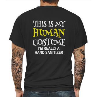 Im Really A Hand Sanitizer Halloween Costume Mens Back Print T-shirt | Favorety AU