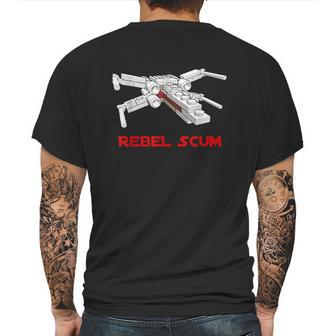 Rebel Scum Revolutionary Fighter Pilot Mens Back Print T-shirt | Favorety AU