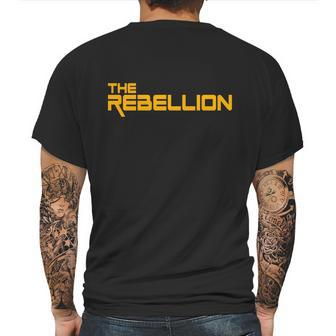 The Rebellion Logo Mens Back Print T-shirt | Favorety