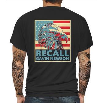 Recall Gavin Newsom 4Th Of July Us American Flag Eagle Mens Back Print T-shirt | Favorety UK