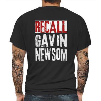 Recall Gavin Newsom Ca California Governor Gavin Newsom Mens Back Print T-shirt | Favorety UK