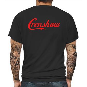 Red Crenshaw California Mens Back Print T-shirt | Favorety