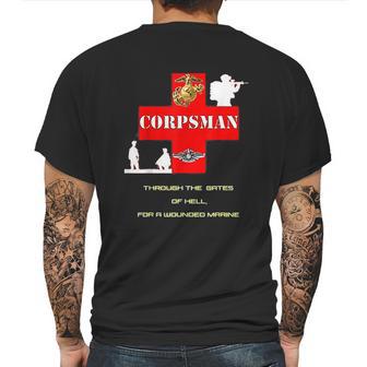 Red Cross Navy Corpsman Fmf Warfare Specialist Mens Back Print T-shirt | Favorety AU