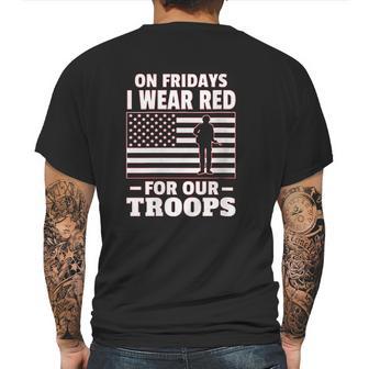 Red Fridays Military Supporter Mens Back Print T-shirt | Favorety DE