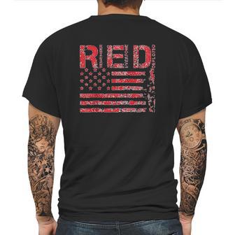 Red Fridays Remember Everyone Deployed American Flag Mens Back Print T-shirt | Favorety CA