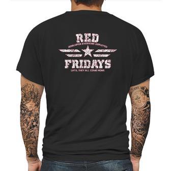 Red Fridays Star And Stripes Remember Everyone Deployed Mens Back Print T-shirt | Favorety CA