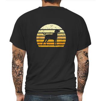 Redbone Coonhound Dog Silhouette Vintage Retro Mens Back Print T-shirt | Favorety AU