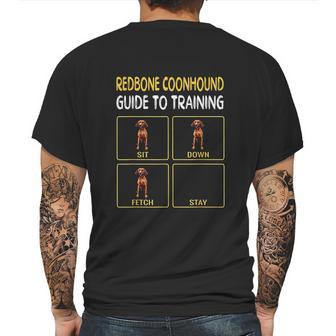 Redbone Coonhound Guide To Training Dog Obedience Mens Back Print T-shirt | Favorety DE