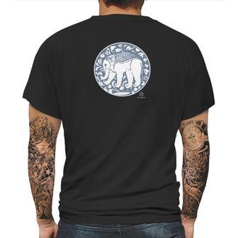 Regal Medieval Elephant Print By The Arabesque Mens Back Print T-shirt | Favorety AU