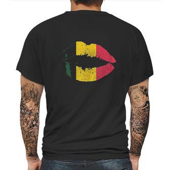 Reggae Kissing Lips Flag Rastafari Rasta Mens Back Print T-shirt | Favorety UK