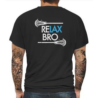 Relax Bro Unny Lax Team Lacrosse Mens Back Print T-shirt | Favorety UK