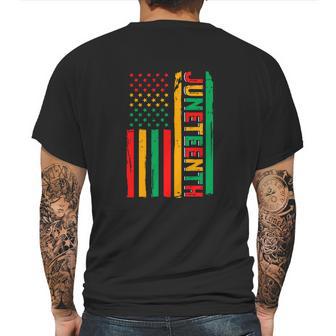 Rero American Flag African American Flag June 19 1865 Graphic Design Printed Casual Daily Basic Mens Back Print T-shirt | Favorety UK