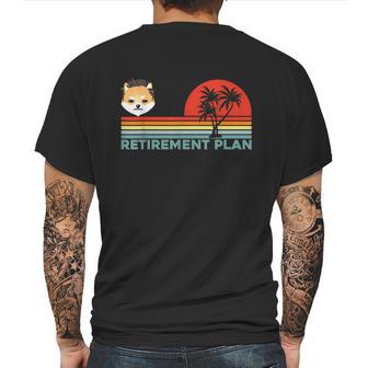 Retirement Plan Dogelon Mars Elon Coin Token Blockchain Mens Back Print T-shirt | Favorety AU