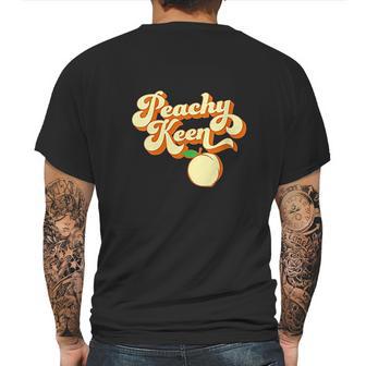 Retro 1980S Peachy Keen Mens Back Print T-shirt | Favorety