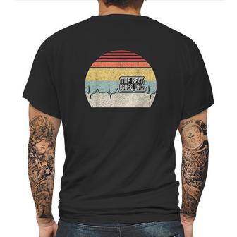 Retro The Beat Goes On Heartbeat Rehab After Surgery Mens Back Print T-shirt | Favorety