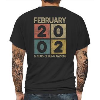 Retro Born In 2002 Limited Edition 19Th Bday 19 Years Old Mens Back Print T-shirt | Favorety