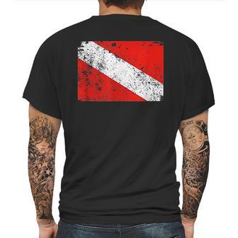 Retro Diver Down Flag Vintage Style Scuba Mens Back Print T-shirt | Favorety DE