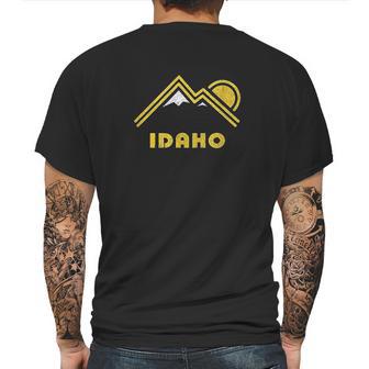 Retro Idaho Vintage Mountains Mens Back Print T-shirt | Favorety UK