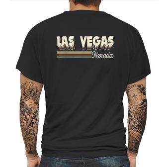 Retro Las Vegas Nevada Vintage 80S 70S Souvenir Gifts Mens Back Print T-shirt | Favorety