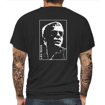 Retro Graphic Lou Reed Art Mens Back Print T-shirt | Favorety