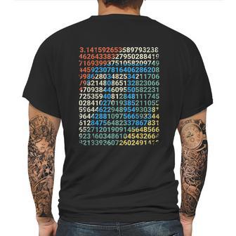 Retro Pi Math Vintage Nerd Mathematician Gift Mens Back Print T-shirt | Favorety UK