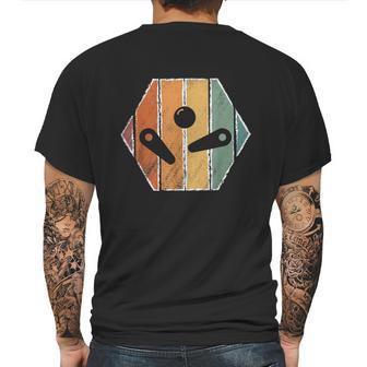 Retro Pinball Machine Vintage Arcade Game Mens Back Print T-shirt | Favorety UK