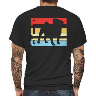 Retro Pug Logo Mens Back Print T-shirt | Favorety DE