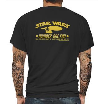 Retro Graphic Star Wars Number One Fan Mens Back Print T-shirt | Favorety CA