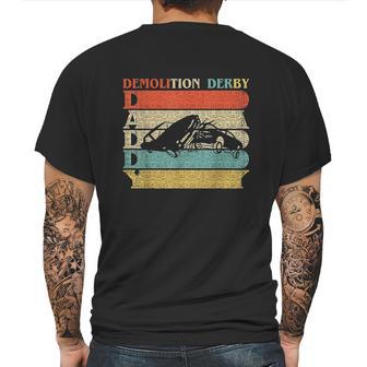 Retro Vintage Daddy Demolition Derby Mens Back Print T-shirt | Favorety