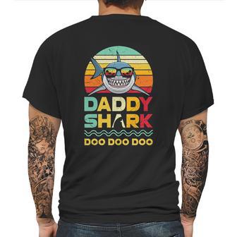 Retro Vintage Daddy Shark Doo Doo Mens Back Print T-shirt | Favorety