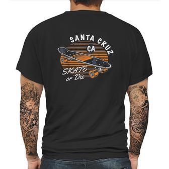 Retro Vintage Santa Cruz California Skateboard Street Wear Mens Back Print T-shirt | Favorety UK