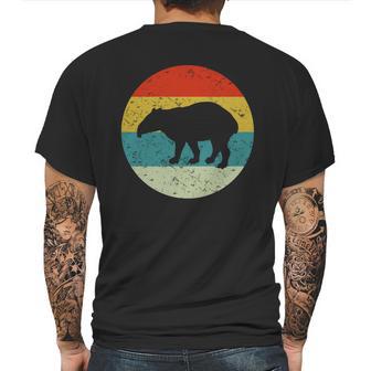 Retro Vintage Tapir Mens Back Print T-shirt | Favorety CA