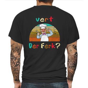 Retro Vintage Vert Der Ferk Mens Back Print T-shirt | Favorety AU