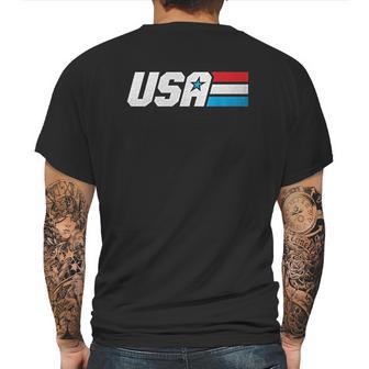 Retta Usa Military Style American Pride Patriotic Mens Back Print T-shirt | Favorety DE