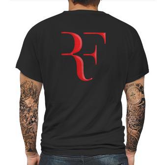 Rf Roger Federer Mens Back Print T-shirt | Favorety